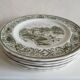 Set de 5 assiettes anglaises