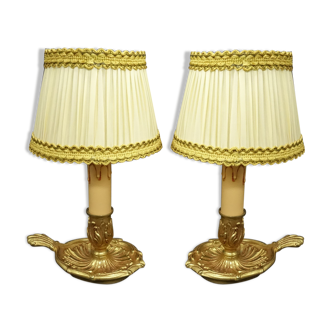 Pair of Louis XV style bedside lamps