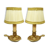 Pair of Louis XV style bedside lamps