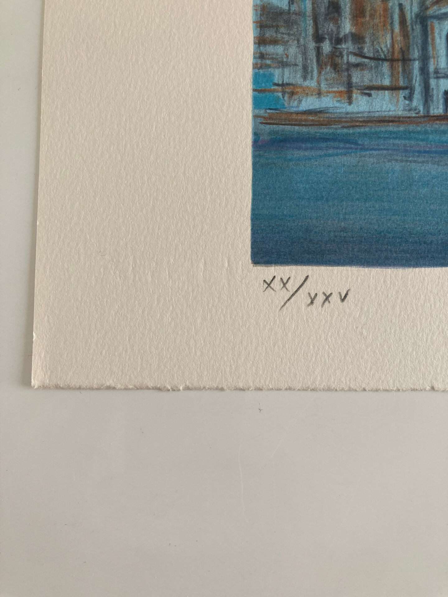 Lithographie numérotée et signée Michel Henry - Montmartre