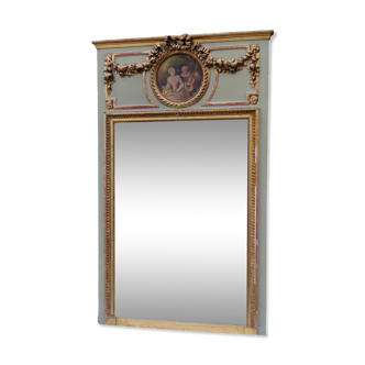 Old trumeau mirror