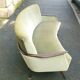 Water green velvet cabinetmaker's arc sofa