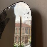 Pair of bevelled mirrors 44.5x168 cm