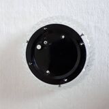 Retro 1970s ceiling/wall light in Flower Power design, worm cabochons