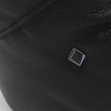 Vintage Togo Ligne Roset 3 seater sofa black leather by Michel Ducaroy 1990s