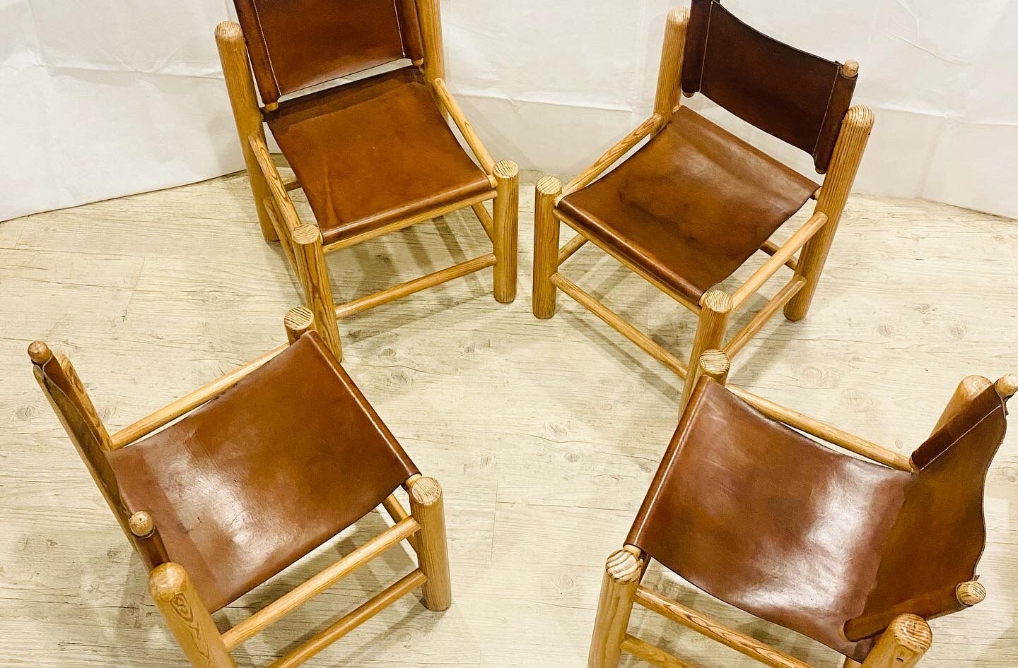 4 chairs by knud friis & elmar moltke nielsem circa 1960