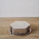 Silver coaster set