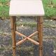 Vintage rattan and wicker side table, bedside table, side table