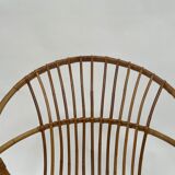 Vintage rattan chair by Dirk van Sliedregt Rohe Noordwolde 1960 in the Netherlands