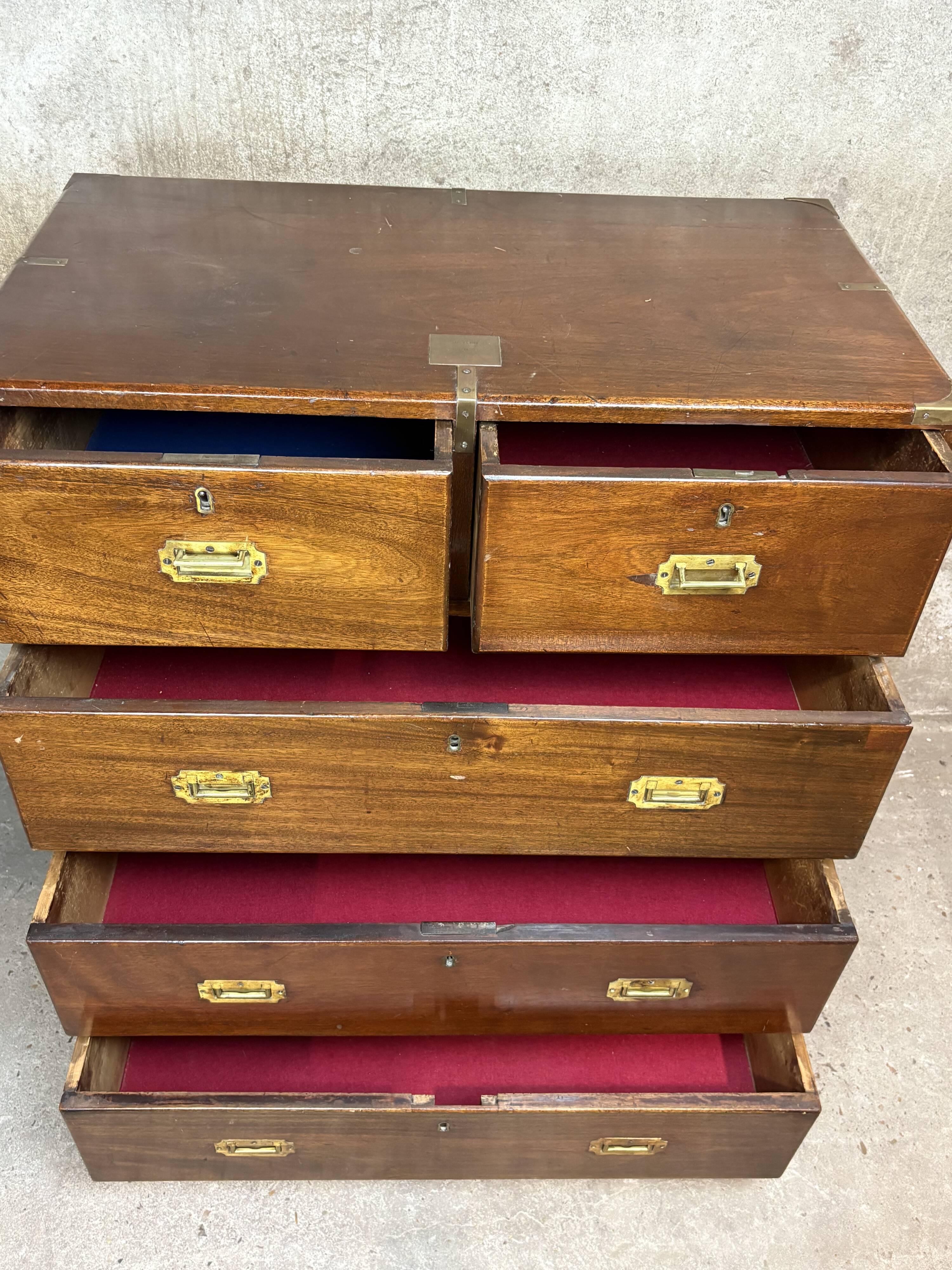 English marine furniture 17th Lancers from 1839