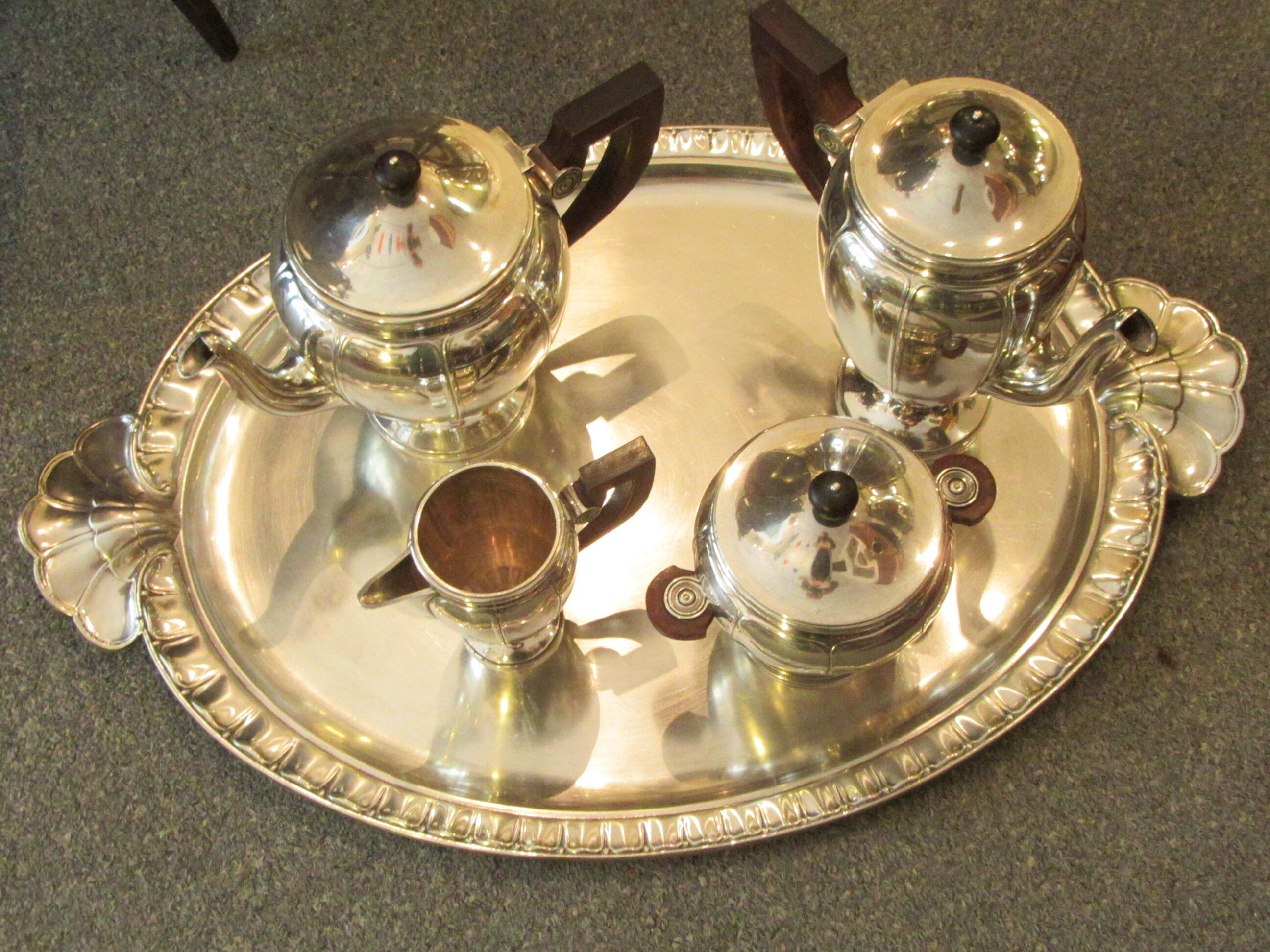 Christofle silver metal platter