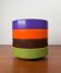 Set of 4 stackable Mepal bowls in mid-century Danish Space Age style, made by Rosti, 1960.