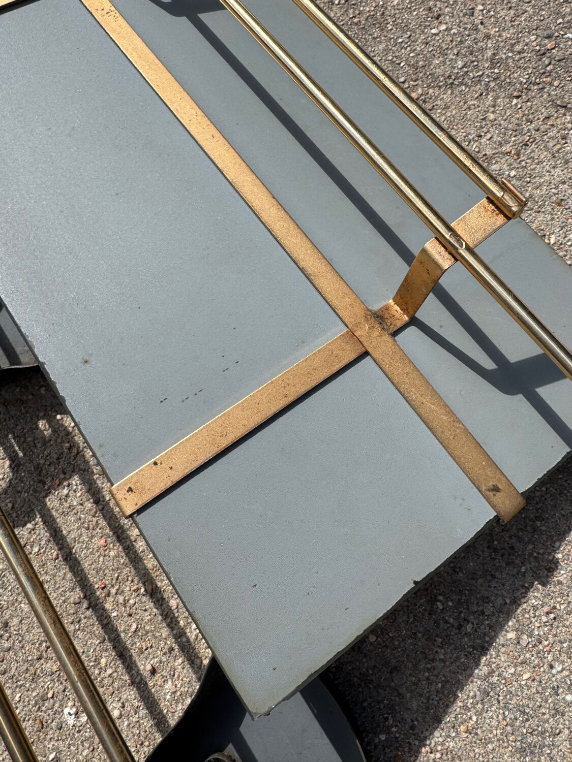 Wall-mounted coat rack mirror from the 1960s.