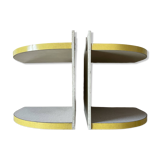 Set of 2 Formica corner shelves