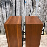 Triple harness wood cherry round tray