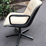 Pair of armchairs by Charles Pollock for Knoll circa 1970