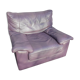 Steiner Ikeda leather purple armchair design Yves Christin 1979