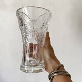 Glass butterfly vase