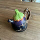 Augergine slip teapot