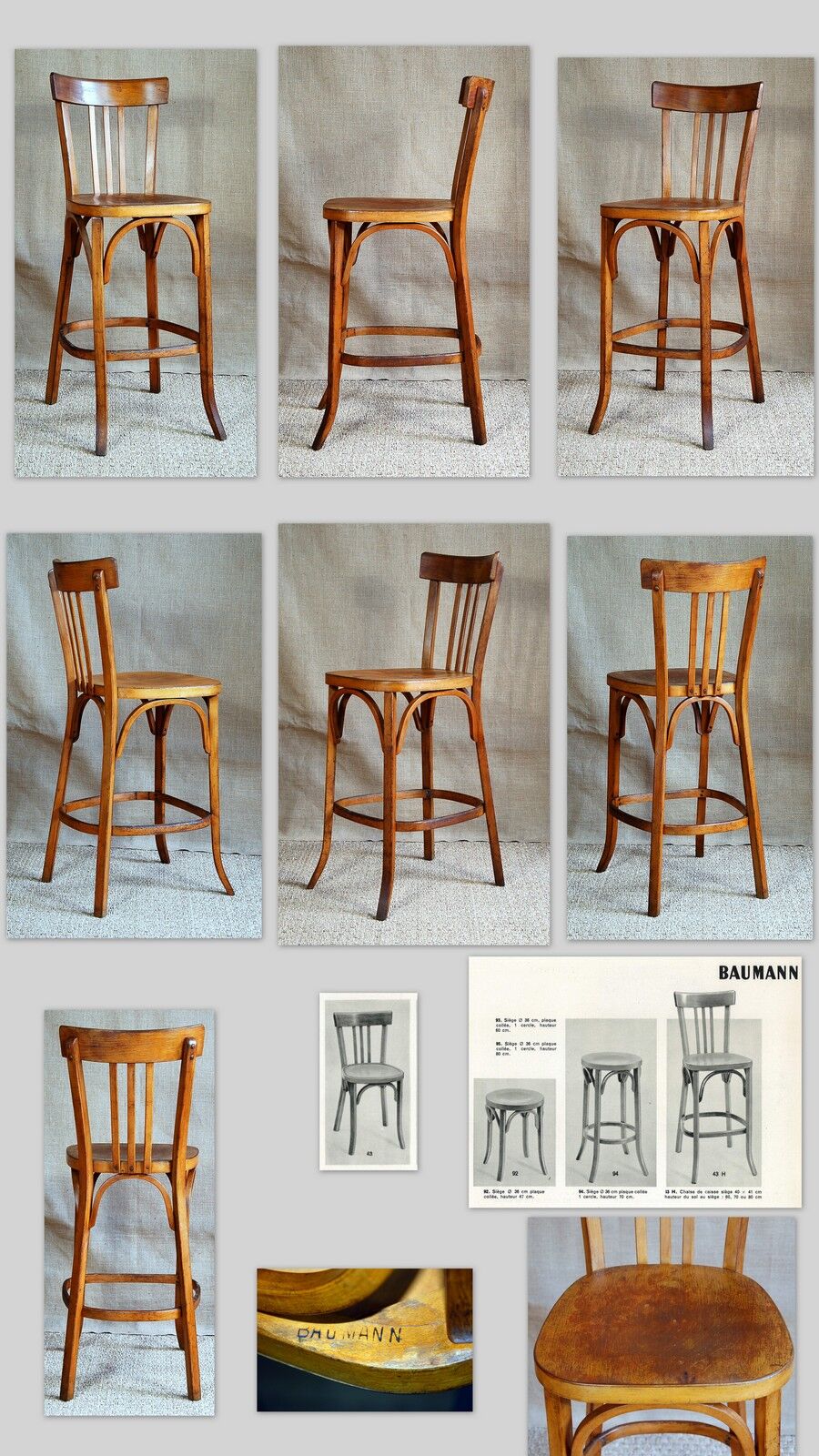 Baumann 1950s countertop chair