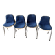 Set of 4 vintage Cojar chairs – Fermigier design – National Furniture