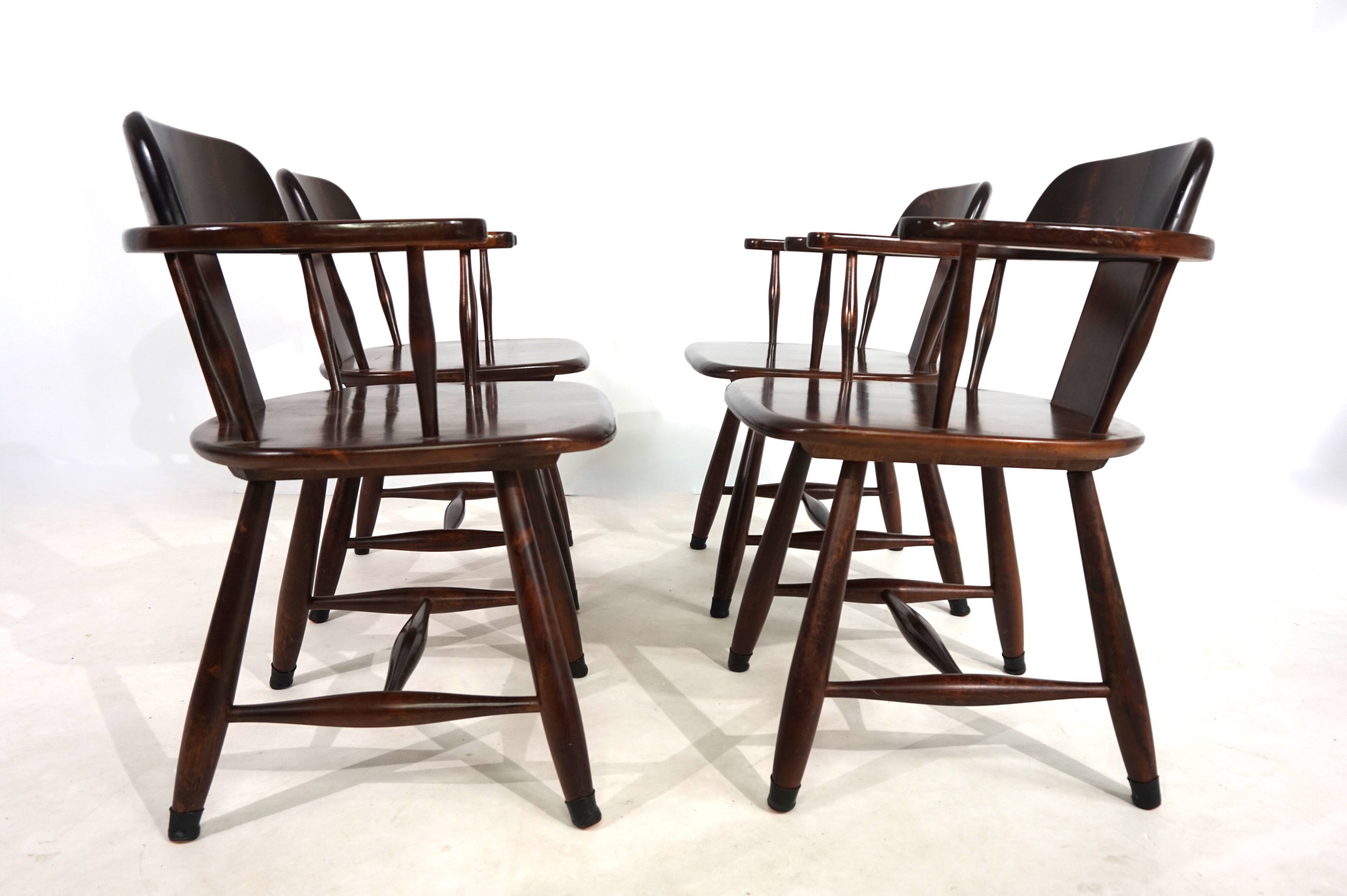 Ensemble de 4 chaises de salle à manger Asko, 1970