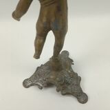 Brass children's candle holder 23cm