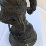 Colonial spirit bronze monkey bedside lamps