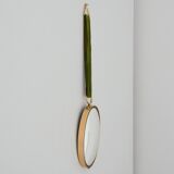 Small oval domed mirror / witch's eye 1960 vintage