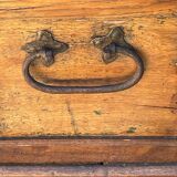Richly carved solid oak chest from the 17th century