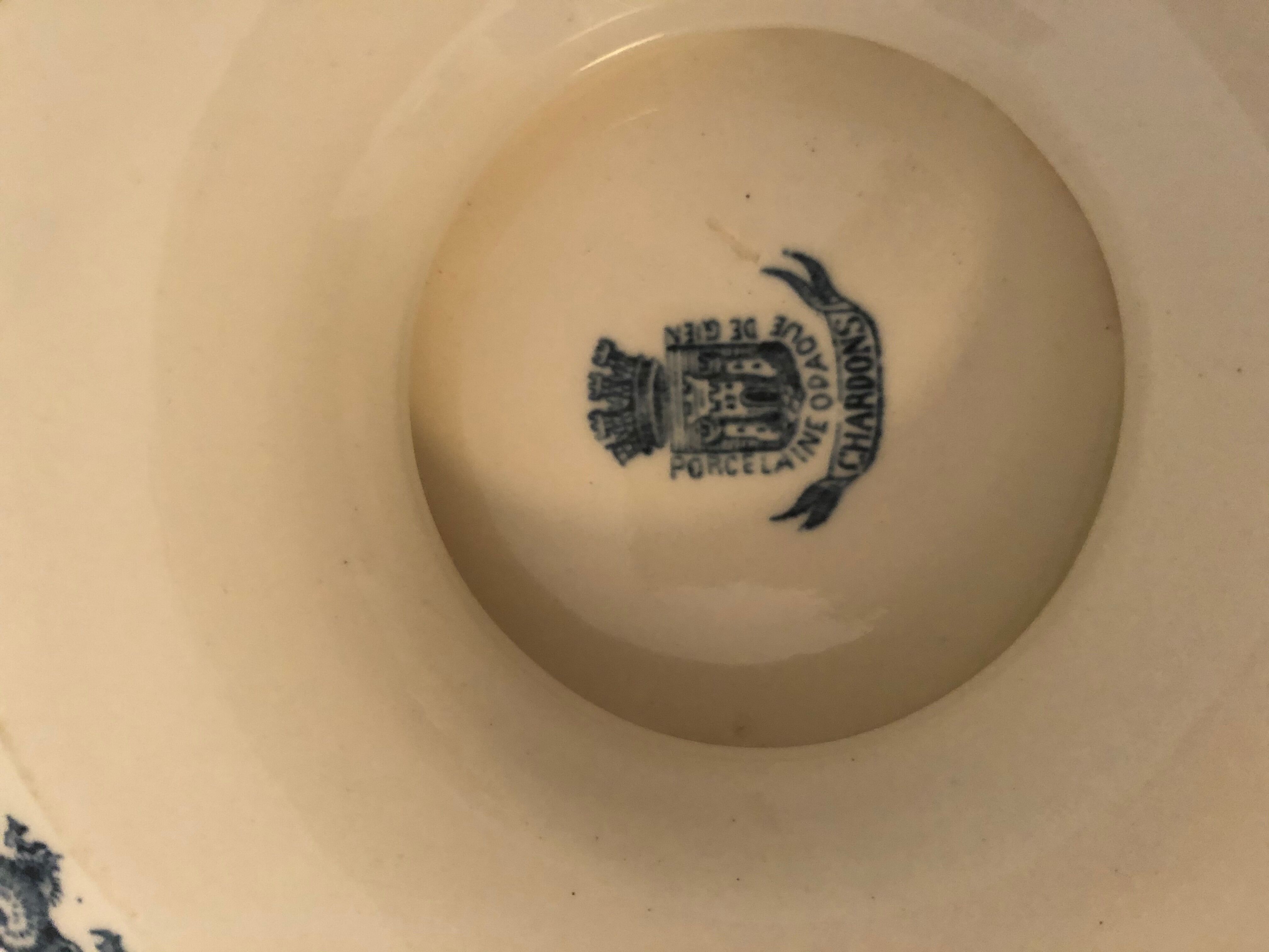 Gien Chardons model pest plate