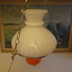 Vintage hanging from the 70s with chrome frame and enamelled orange ball finish