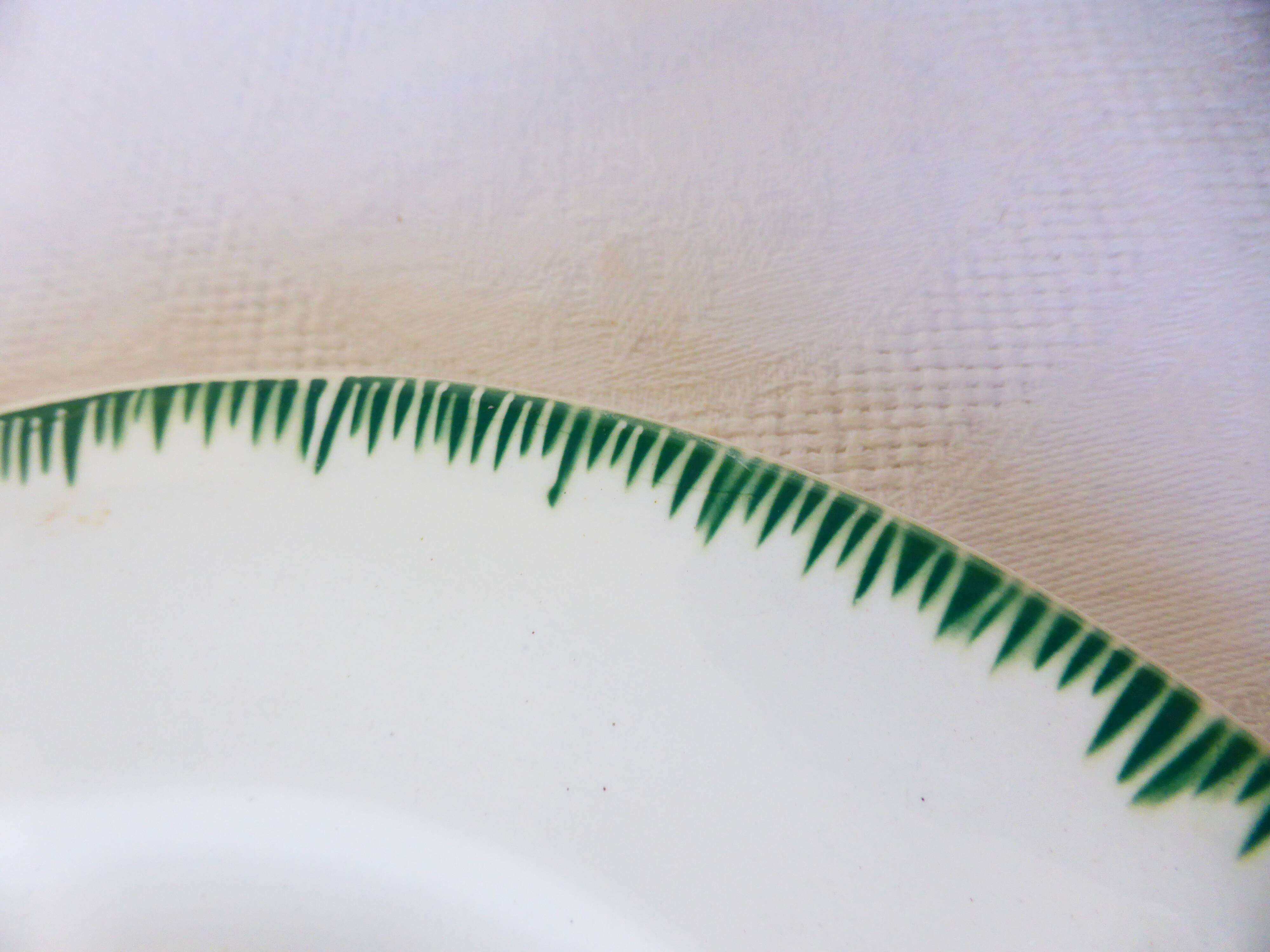 2 flat plates in pell mixes Digoin Sarreguemines and Badonviller 2107118