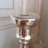 Mercurized glass candle holder