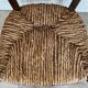 Fauteuil paillé campagnard XIXem en chataigné