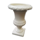 Old vase gien medici form ceramic white vintage