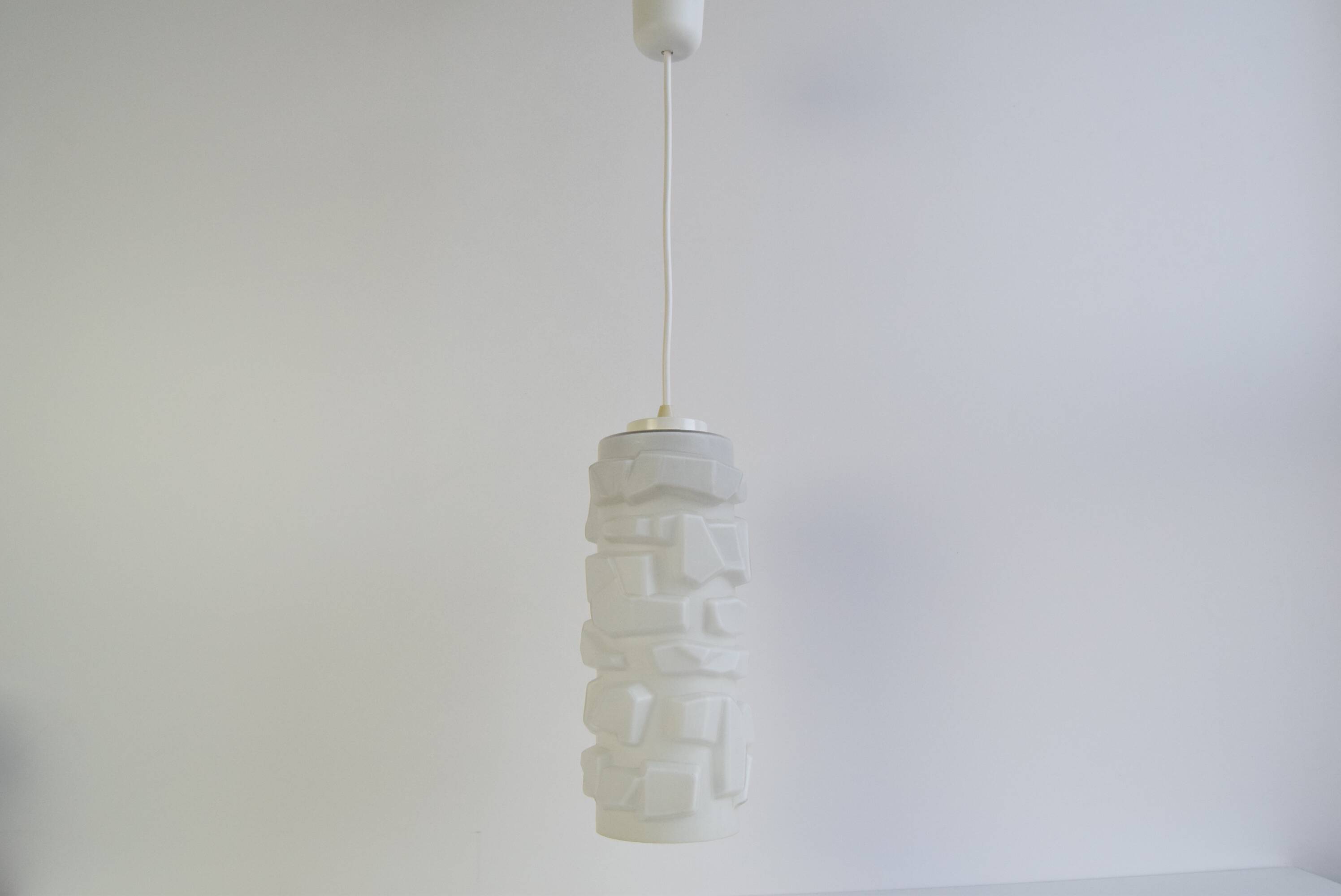 Iconic pendant lamp Ivan Jakeš made of opal glass