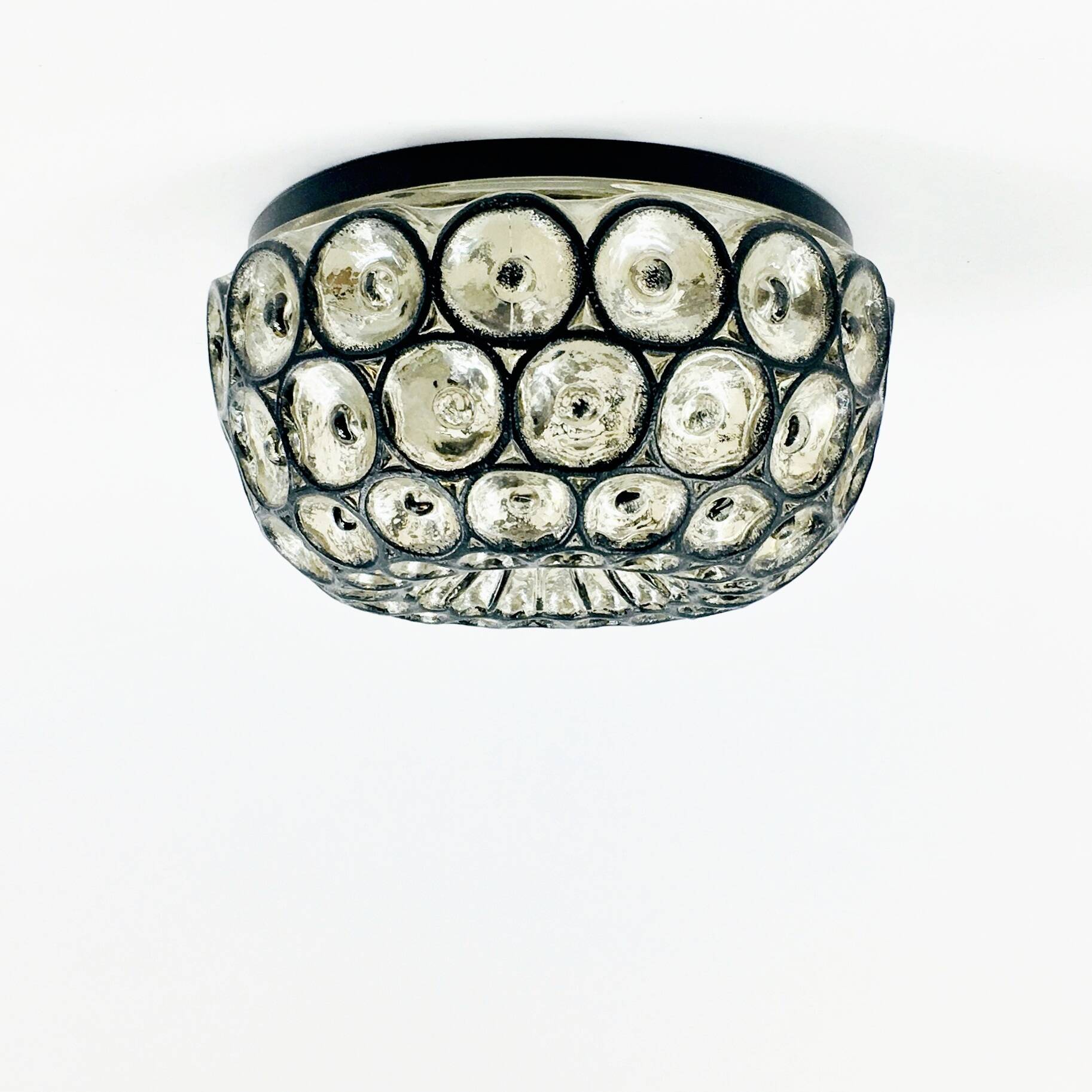 Mid-Century Glass Ceiling Lights or Wall Lamps from Limburg, Germany, 1960s