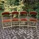 4 folding chairs, Chaisor, 1970