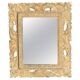 Decorative gold mirror mid-century in a wooden frame, Italy, 1960s.