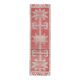 1970s Turkish Oushak Handmade Wool Cotton Red Runner Rug 90x304