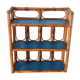 Etagère en rotin bleue