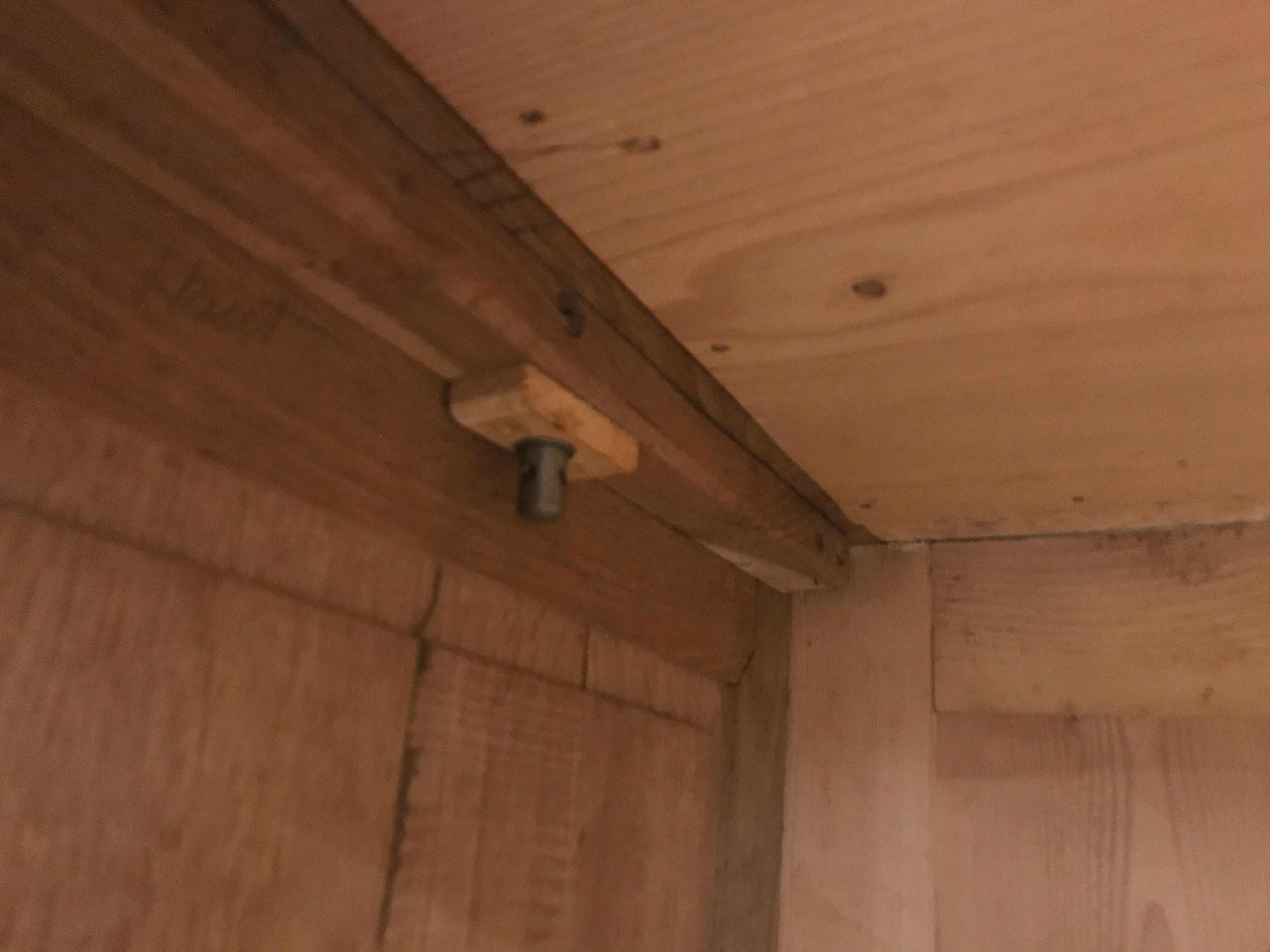 Wardrobe - Vintage solid oak pendant 1950