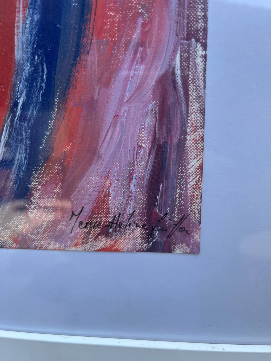 Signed contemporary painting