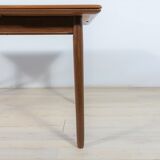 Table à manger extensible danoise en teck, années 1960