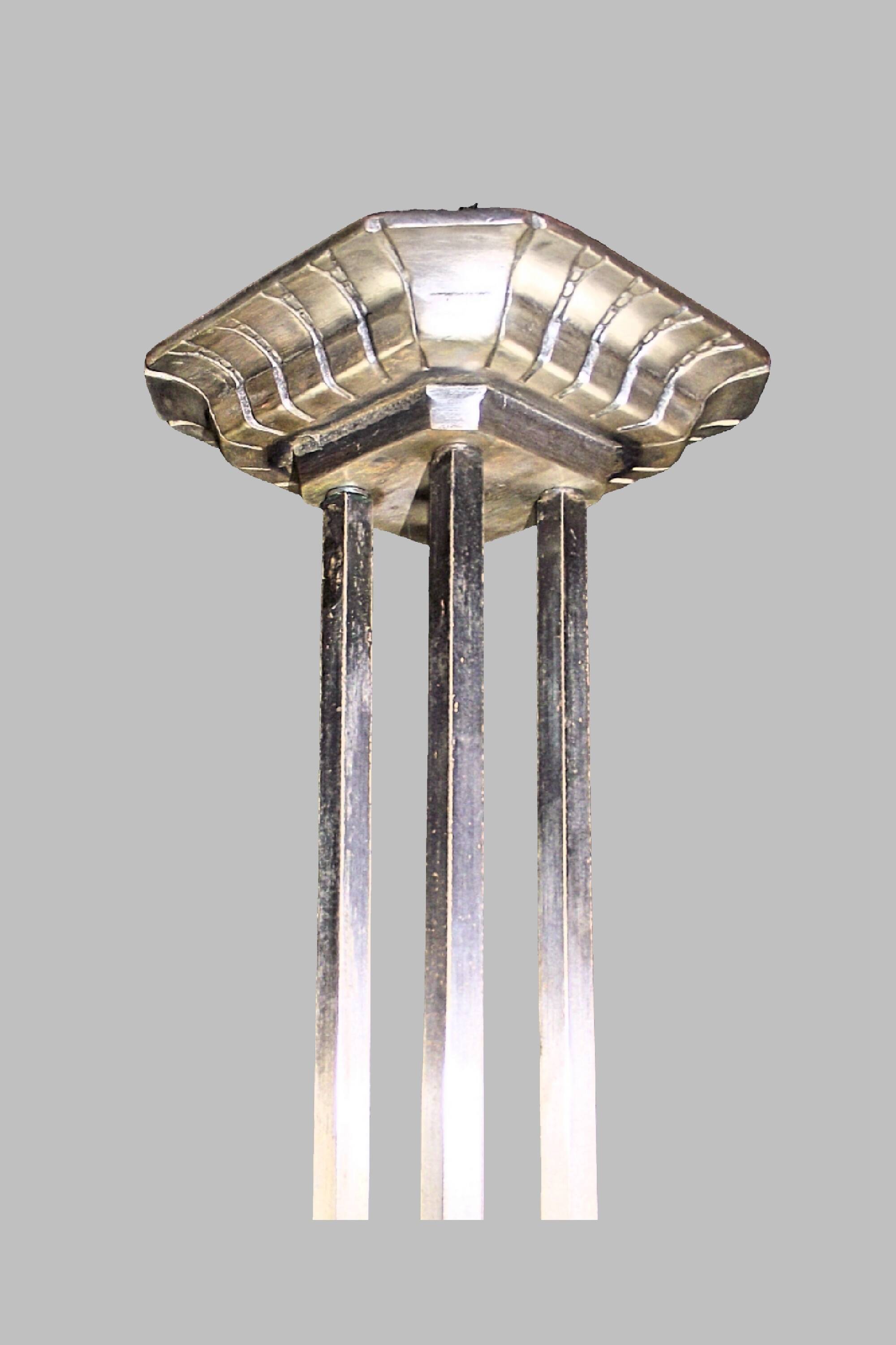 Vintage Art Deco chandelier France 1930s