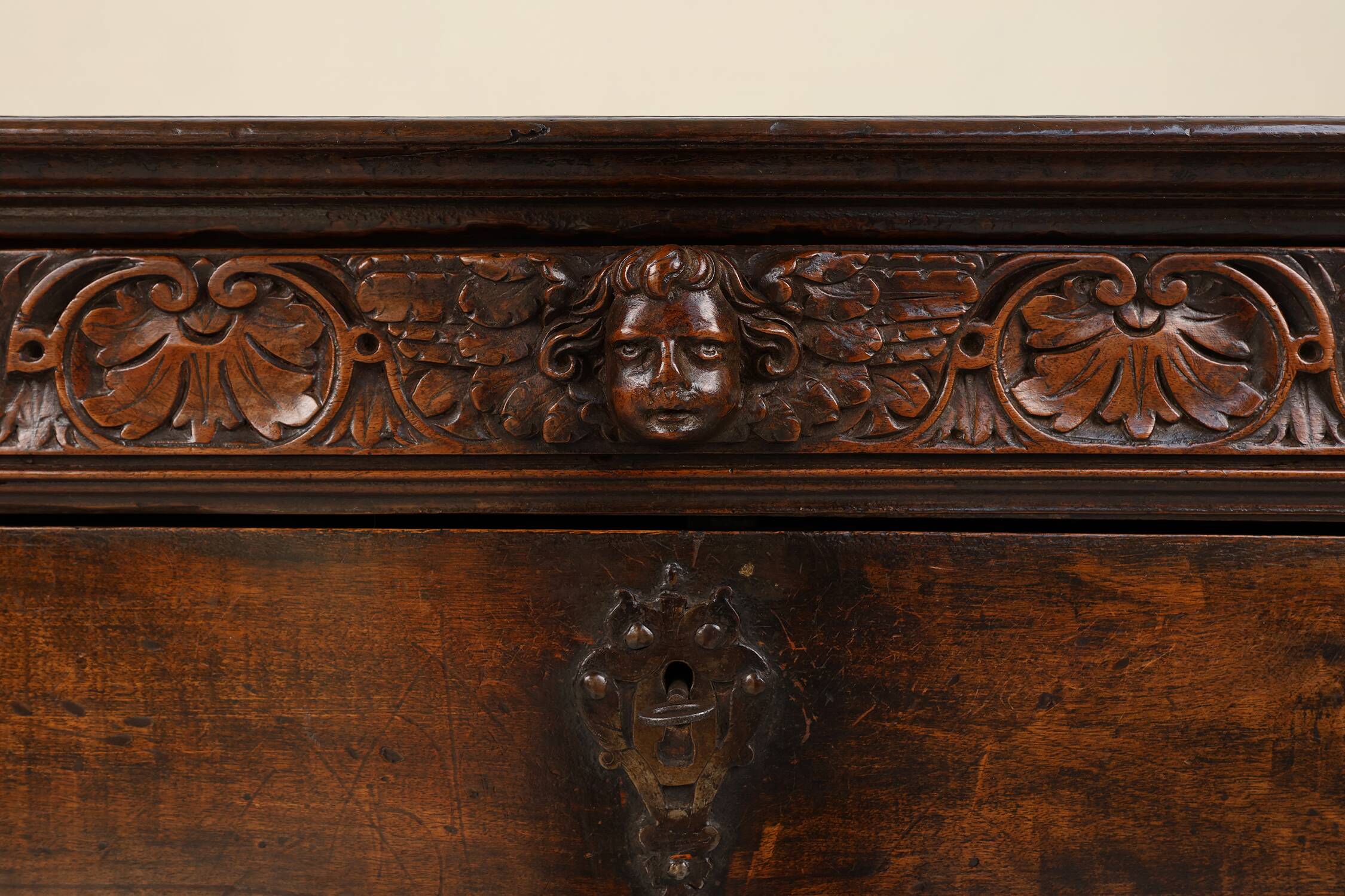 16th Century Italian Renaissance Cabinet in walnut with rich carvings