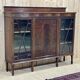 English 3-door mahogany bookcase from the 1950s