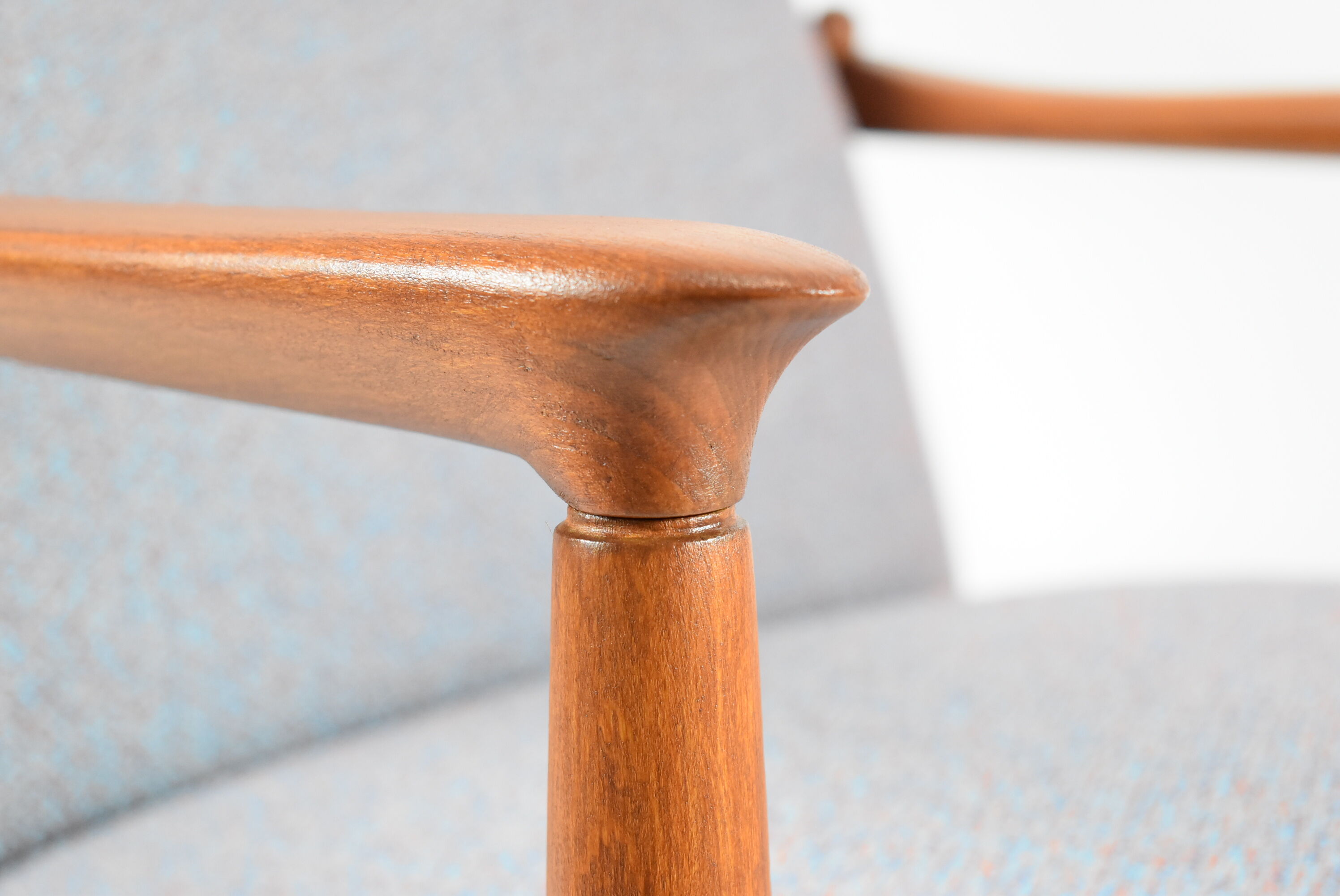 Fully restored vintage armchair, designer E.Homa, 60s, East Europe, multicolour, water resistant