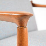 Fauteuil vintage entièrement restauré designer E.Homa, années 60, Europe de l’Est, multicolore, résistant à l’eau